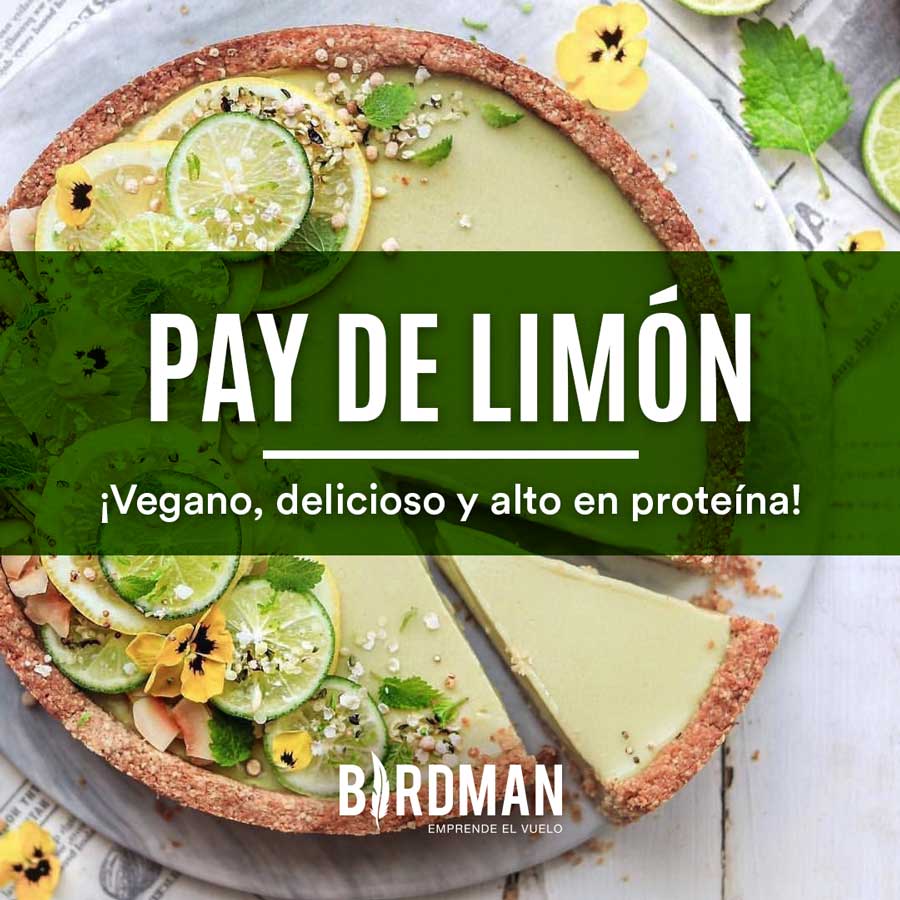 Pay de Limón Vegano Alto en Proteína | VidaBirdman
