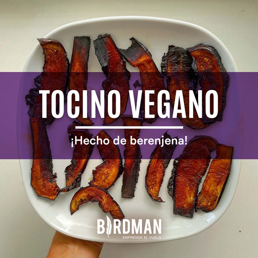 Receta Tocino Vegano de Berenjena | VidaBirdman