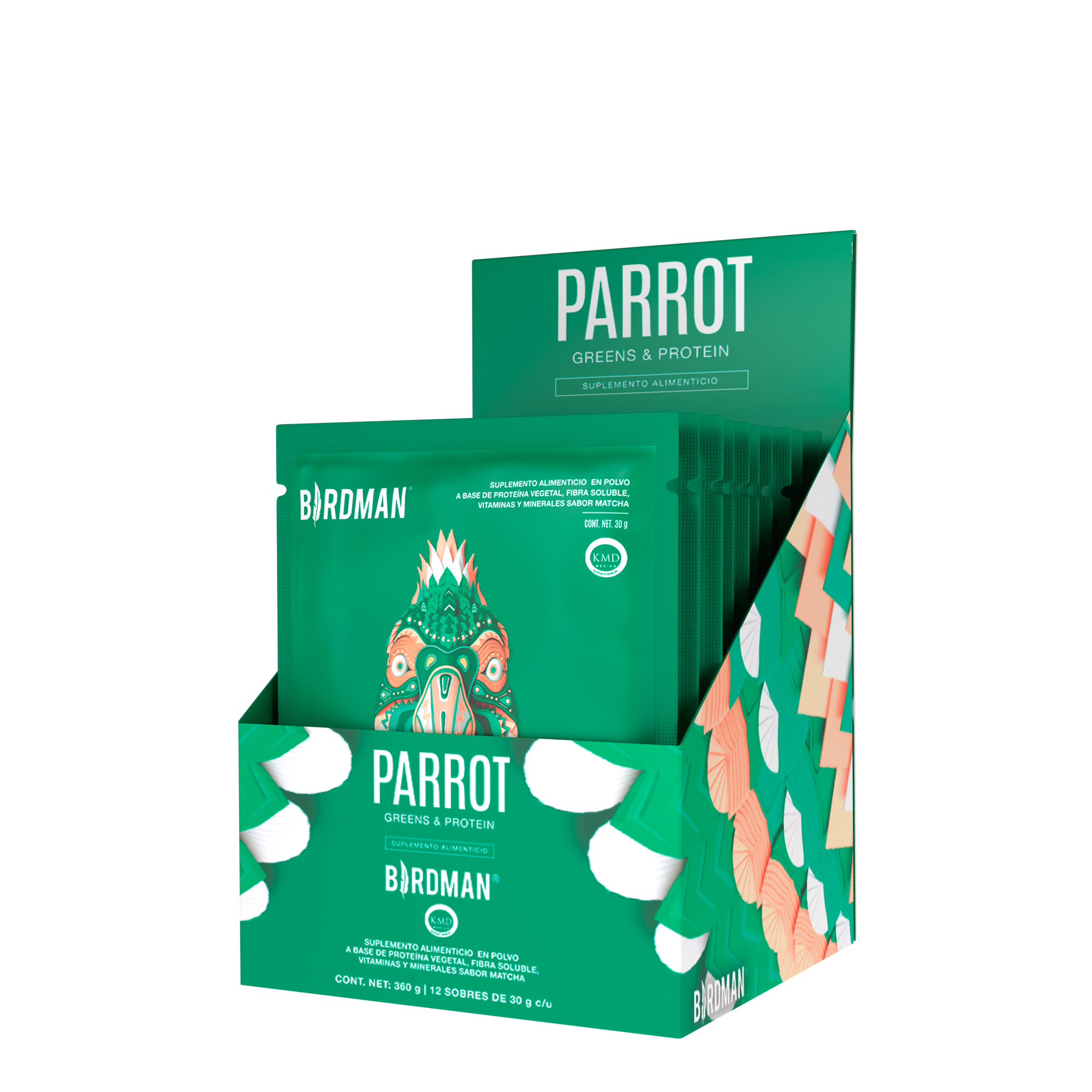 Parrot Greens & Protein 12 Pack Sobres